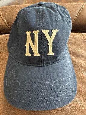 Kids Navy Baseball Cap with NY Patch - Unbranded